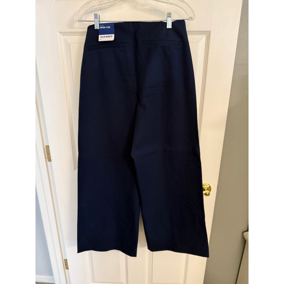 Old Navy High-Waisted Pixie Super Wide-Leg pull-on Pants size M Navy NWT's - Picture 2 of 10